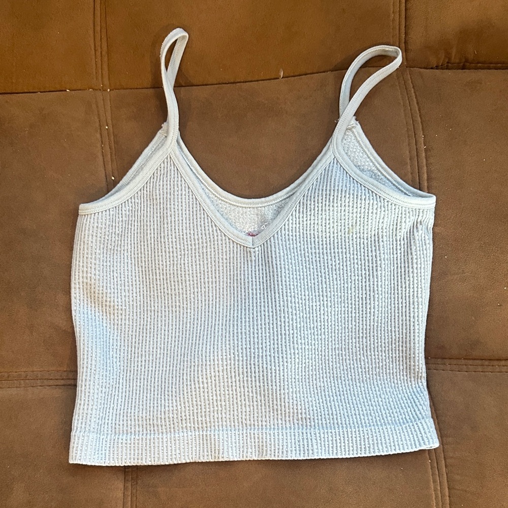 Sky Blue Ribbed Camisole